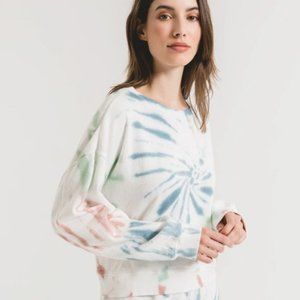 tie dye crew sweatshirt